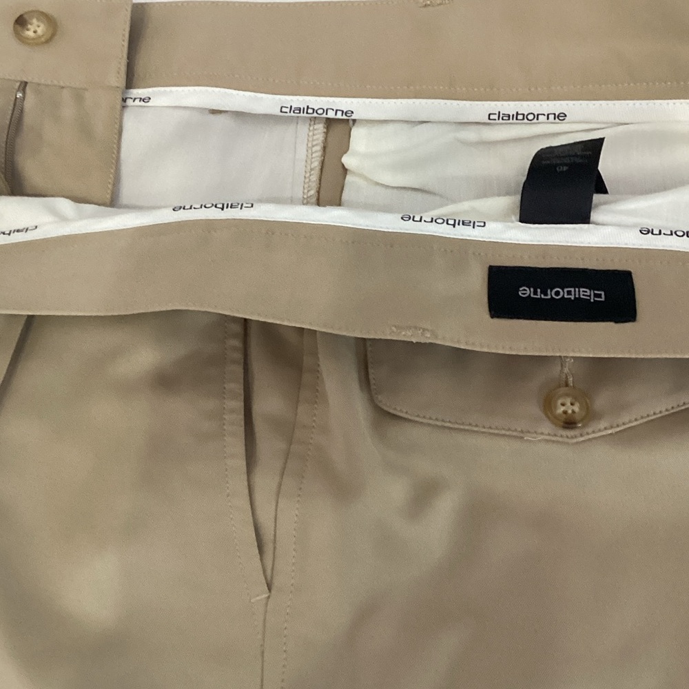 Claiborne Men’s Athletic Shorts in Khaki/Tan